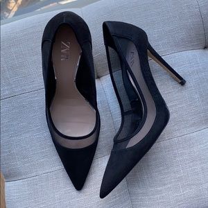 Zara black heels